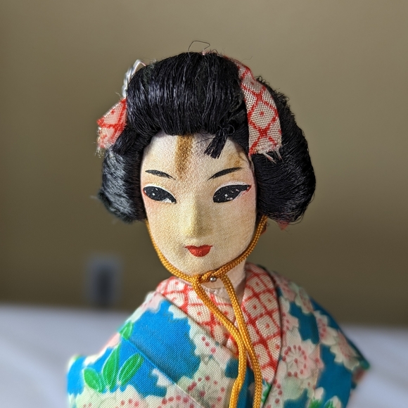 Vintage Japanese Geisha Dolls Sousaku Dancing Set of 2 - Picture 13 of 13